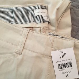J Jill live-in chino’s. NWT, size 10